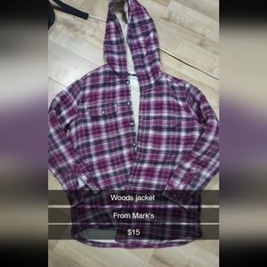 Woods coat from marks, purple size medium